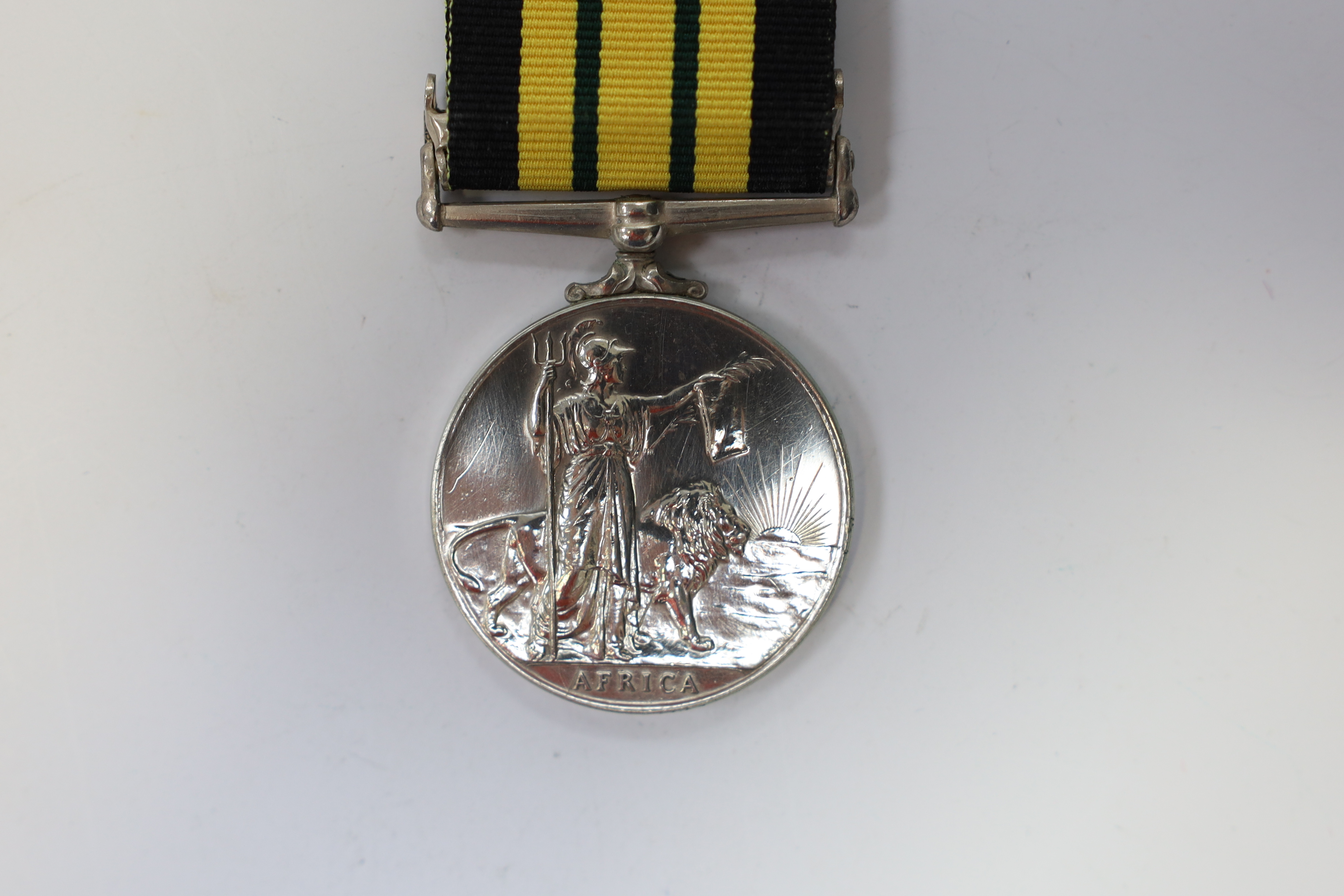 A QEII Africa General Service medal with Kenya clasp to 23200805 Pte. F.Sewell. Glosters.